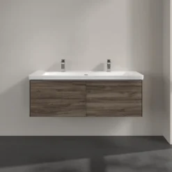 V&b subway 3.0 servantskap 127x42 stone oak håndtak i krom