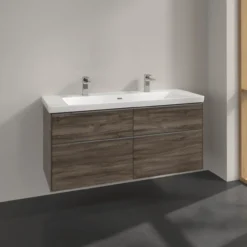 V&b subway 3.0 servantskap 127x57 stone oak håndtak i krom