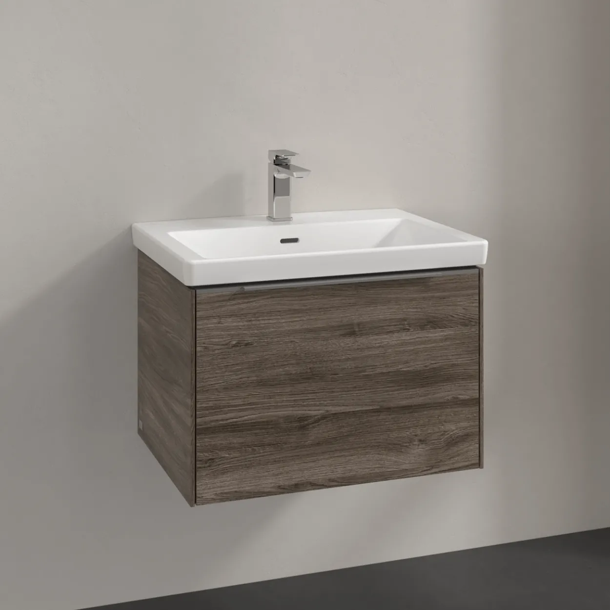 V&b subway 3.0 servantskap 66x42 stone oak håndtak i krom