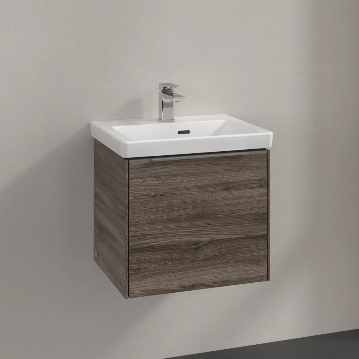 V&b subway 3.0 servantskap 47x42 stone oak håndtak i krom