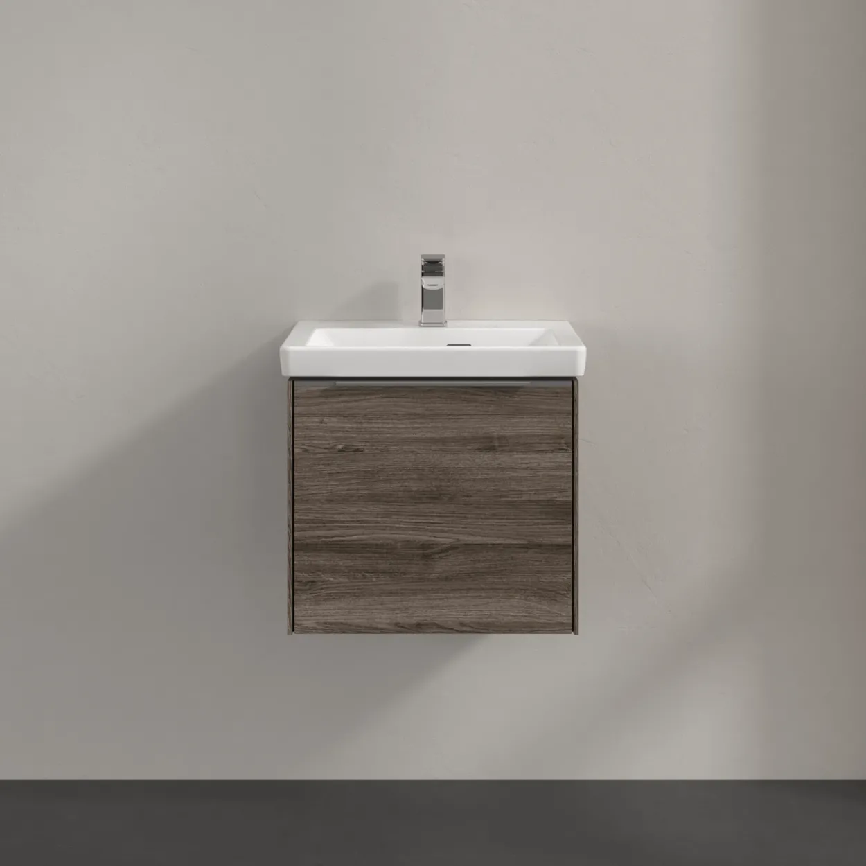V&b subway 3.0 servantskap 47x42 stone oak håndtak i krom