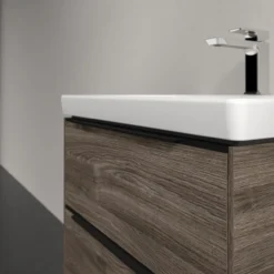 V&b subway 3.0 servantskap 57x47 stone oak håndtak i volcano black