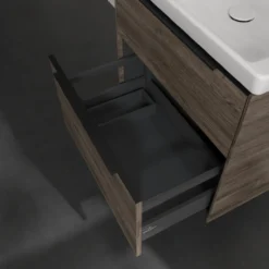 V&b subway 3.0 servantskap 62x57 stone oak håndtak i volcano black
