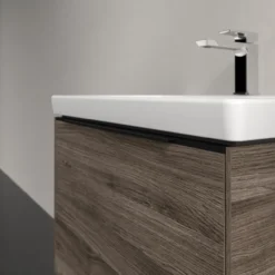 V&b subway 3.0 servantskap 66x42 stone oak håndtak i volcano black