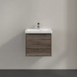 V&b subway 3.0 servantskap 47x42 stone oak håndtak i volcano black