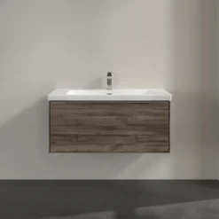 V&b subway 3.0 servantskap 97x42 stone oak m/lys håndtak i krom