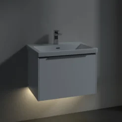 V&b subway 3.0 servantskap 66x42 stone oak m/lys håndtak i krom
