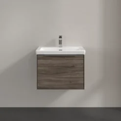 V&b subway 3.0 servantskap 57x42 stone oak m/lys håndtak i krom