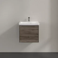V&b subway 3.0 servantskap 47x42 stone oak m/lys håndtak i krom