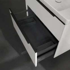 V&b subway 3.0 servantskap 77x57 stone oak m/lys håndtak i volcano black
