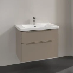 V&b subway 3.0 servantskap 77x57 taupe håndtak i møbelets farge