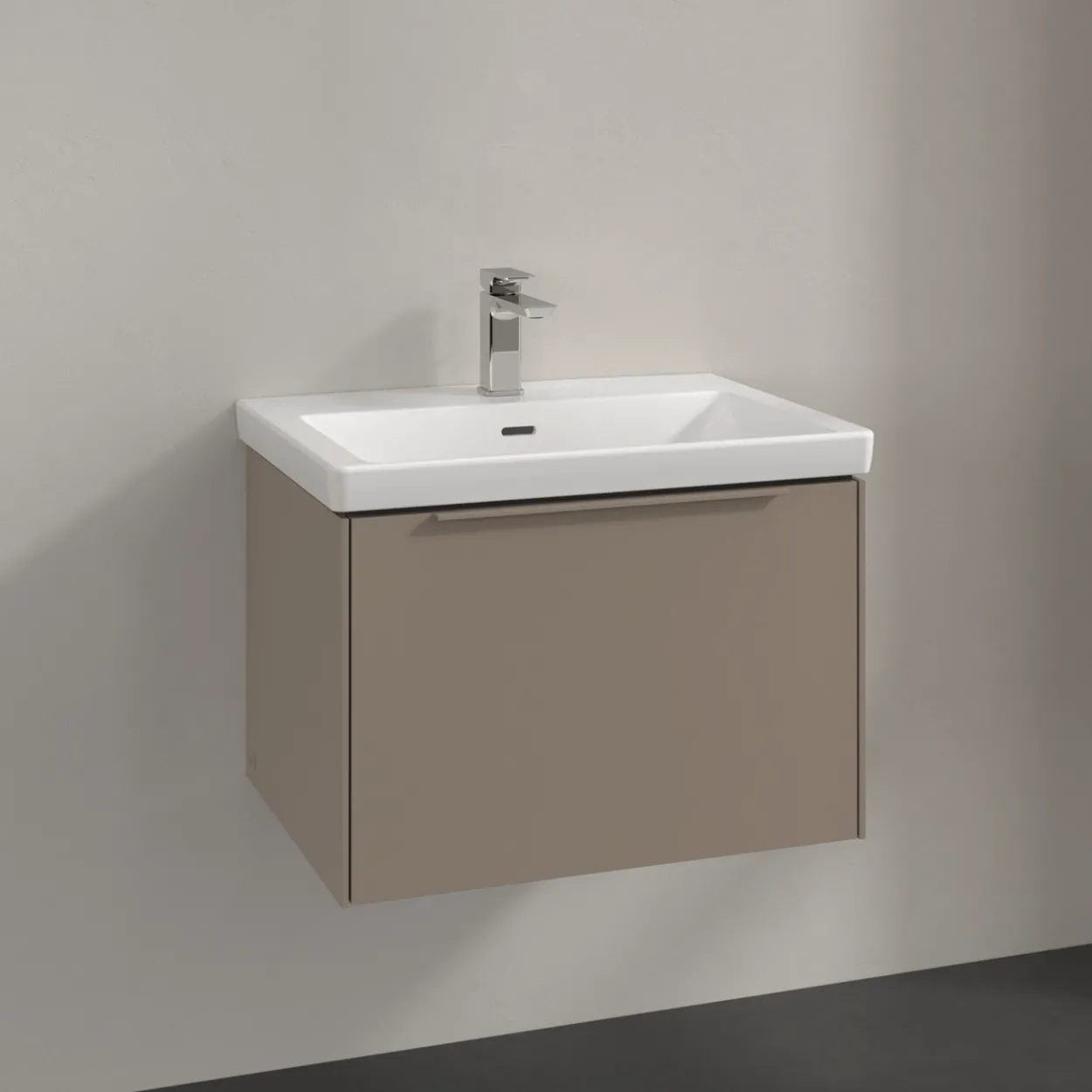 V&b subway 3.0 servantskap 66x42 taupe håndtak i møbelets farge