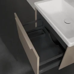 V&b subway 3.0 servantskap 66x42 taupe håndtak i møbelets farge