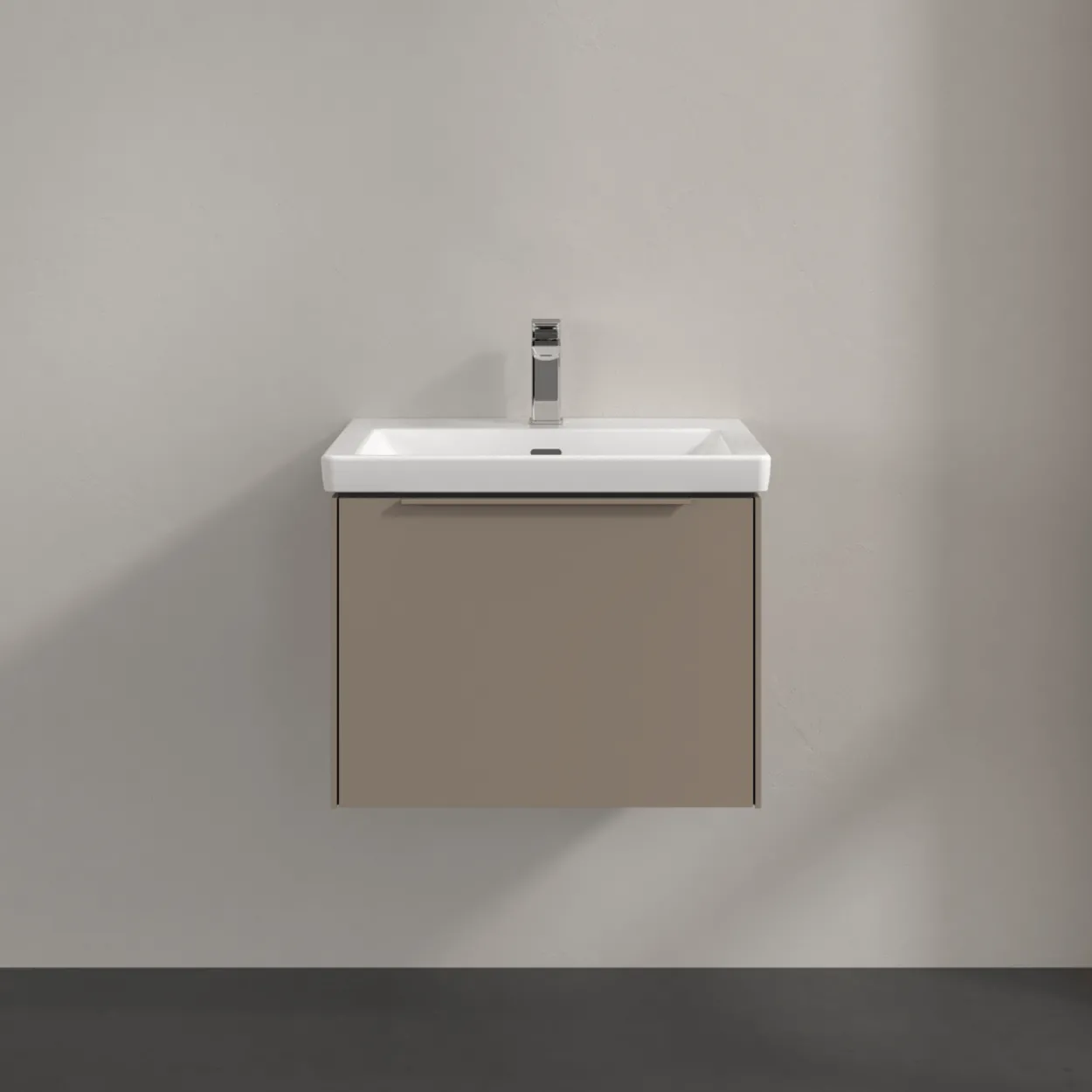 V&b subway 3.0 servantskap 57x42 taupe håndtak i møbelets farge