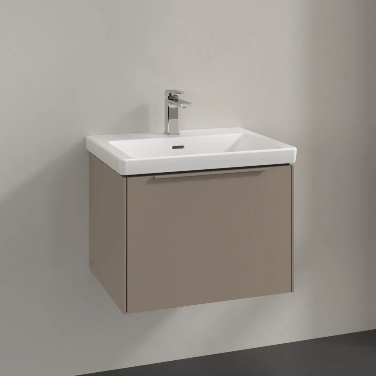 V&b subway 3.0 servantskap 57x42 taupe håndtak i møbelets farge