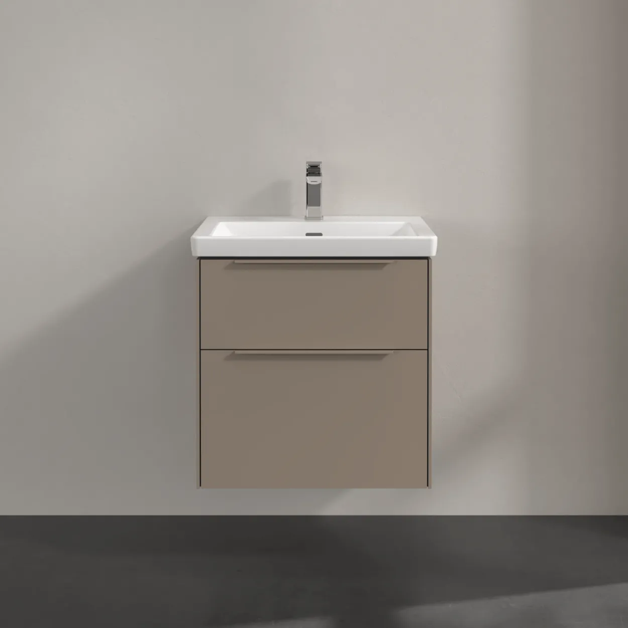 V&b subway 3.0 servantskap 57x47 taupe håndtak i møbelets farge