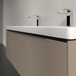 V&b subway 3.0 servantskap 127x42 taupe håndtak i volcano black