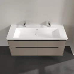 V&b subway 3.0 servantskap 127x57 taupe håndtak i volcano black