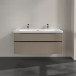V&b subway 3.0 servantskap 127x57 taupe håndtak i volcano black