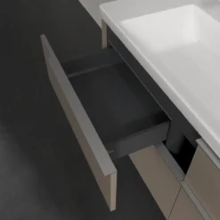 V&b subway 3.0 servantskap 127x57 taupe m/lys håndtak i krom