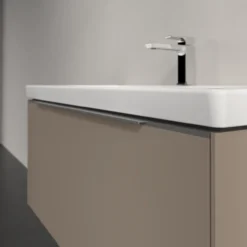 V&b subway 3.0 servantskap 97x42 taupe m/lys håndtak i krom