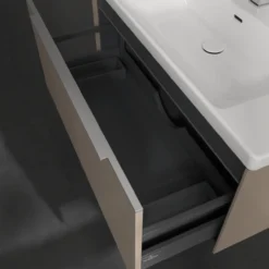 V&b subway 3.0 servantskap 97x42 taupe m/lys håndtak i krom