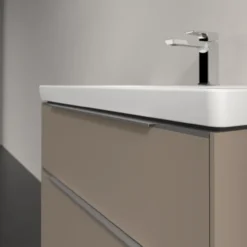 V&b subway 3.0 servantskap 77x57 taupe m/lys håndtak i krom