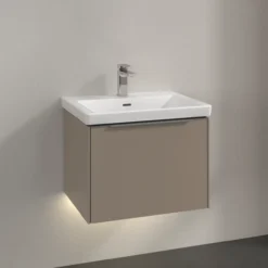 V&b subway 3.0 servantskap 57x42 taupe m/lys håndtak i krom