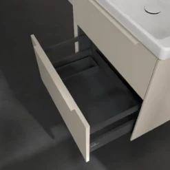 V&b subway 3.0 servantskap 62x57 taupe m/lys håndtak i møbelets farge
