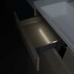 V&b subway 3.0 servantskap 127x57 taupe m/lys håndtak i møbelets farge