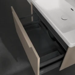 V&b subway 3.0 servantskap 77x42 taupe m/lys håndtak i møbelets farge