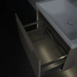 V&b subway 3.0 servantskap 66x42 taupe m/lys håndtak i møbelets farge