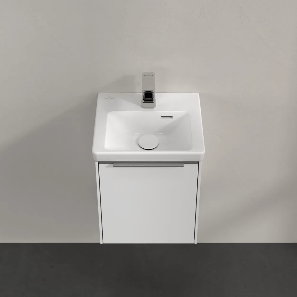 V&b subway 3.0 servantskap 35x42 venstre brilliant white håndtak i krom