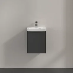 V&b subway 3.0 servantskap 35x42 venstre graphite håndtak i krom