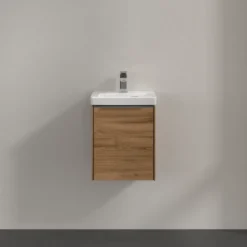 V&b subway 3.0 servantskap 35x42 venstre kansas oak håndtak i krom