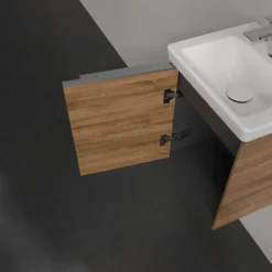 V&b subway 3.0 servantskap 35x42 venstre kansas oak håndtak i krom