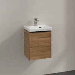 V&b subway 3.0 servantskap 35x42 venstre kansas oak håndtak i volcano black