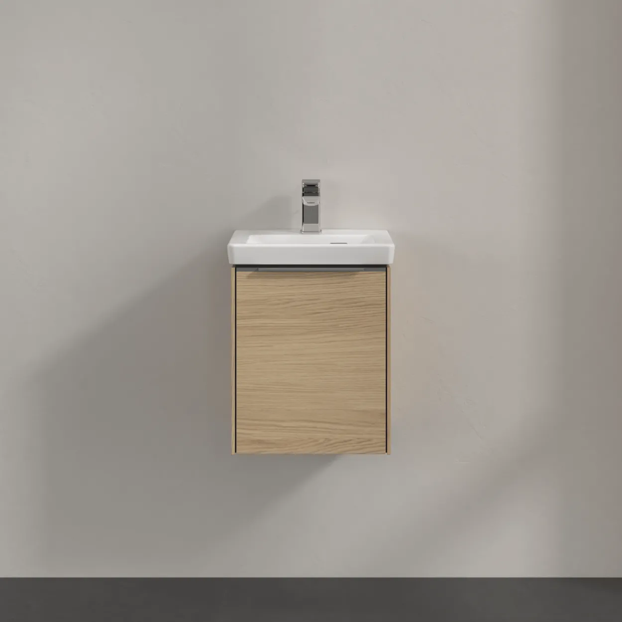 V&b subway 3.0 servantskap 35x42 venstre nordic oak håndtak i krom