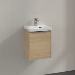 V&b subway 3.0 servantskap 35x42 venstre nordic oak håndtak i krom