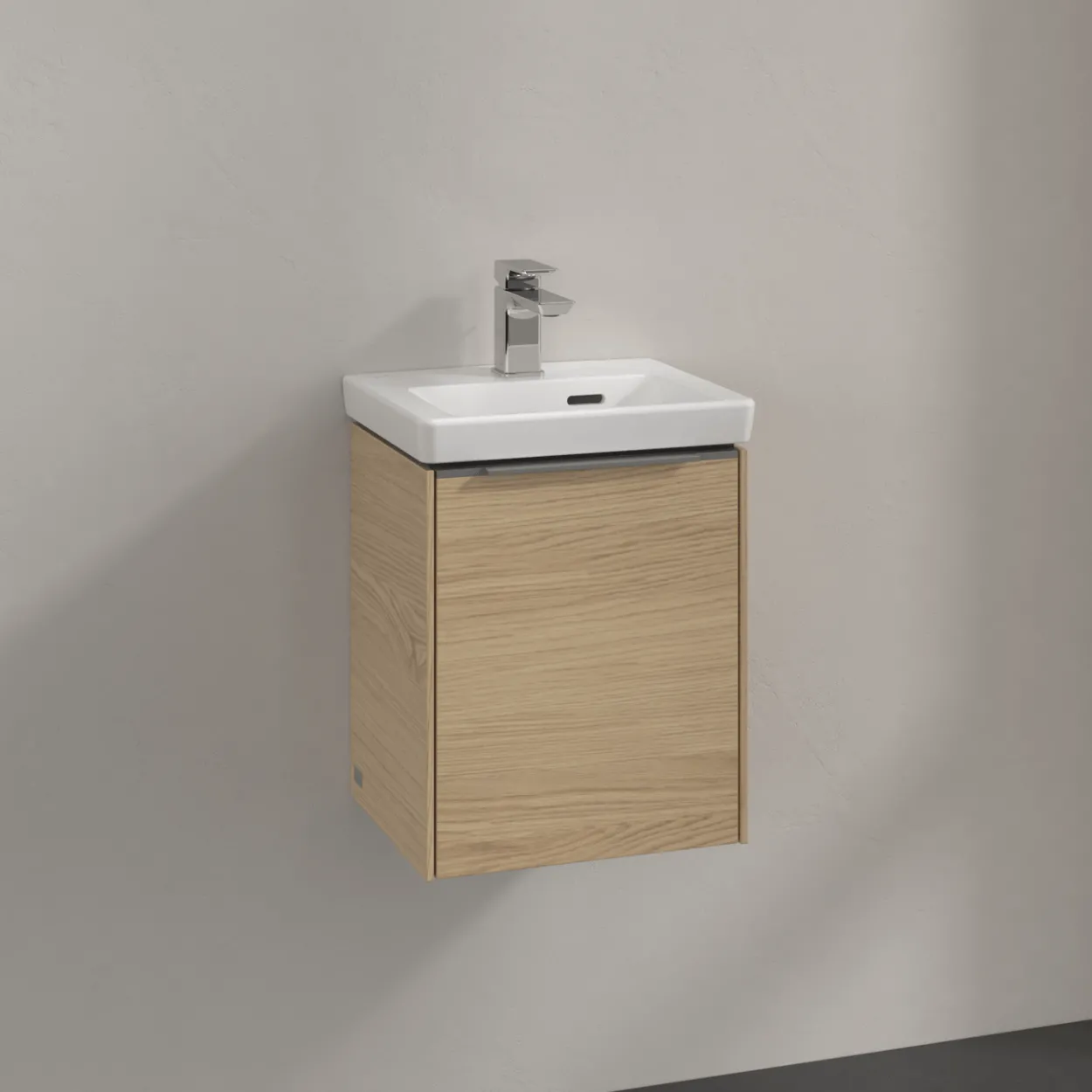 V&b subway 3.0 servantskap 35x42 venstre nordic oak håndtak i krom