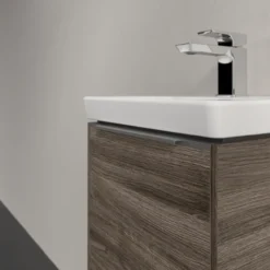 V&b subway 3.0 servantskap 35x42 venstre stone oak håndtak i krom