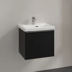 V&b subway 3.0 servantskap 47x42 volcano black håndtak i krom