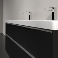 V&b subway 3.0 servantskap 127x57 volcano black håndtak i krom