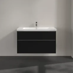 V&b subway 3.0 servantskap 97x57 volcano black håndtak i krom