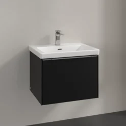 V&b subway 3.0 servantskap 57x42 volcano black håndtak i krom