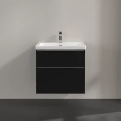 V&b subway 3.0 servantskap 62x57 volcano black håndtak i krom