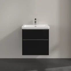 V&b subway 3.0 servantskap 57x47 volcano black håndtak i krom