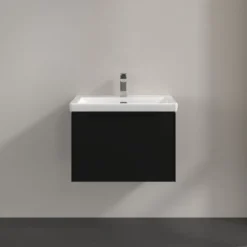 V&b subway 3.0 servantskap 66x42 volcano black håndtak i møbelets farge