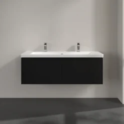 V&b subway 3.0 servantskap 127x42 volcano black håndtak i møbelets farge