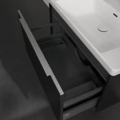 V&b subway 3.0 servantskap 77x42 volcano black m/lys håndtak i krom